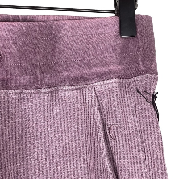 Zyia Joggers Small NWT High Rise Thermal Waffle Knit Pull On Slim Casual Pants - Picture 3 of 8